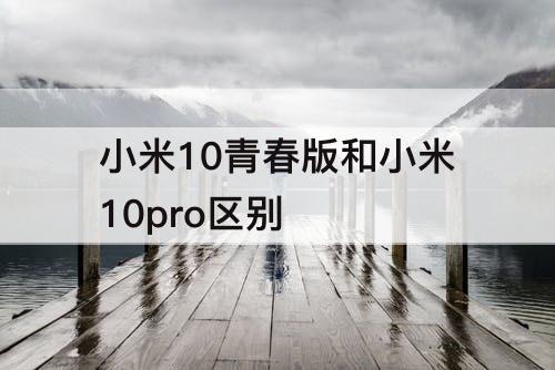 小米10青春版和小米10pro区别