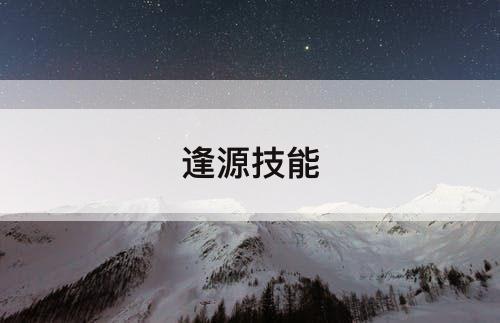 逢源技能