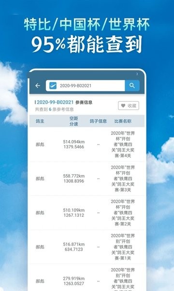 信鸽足环号网查询截图