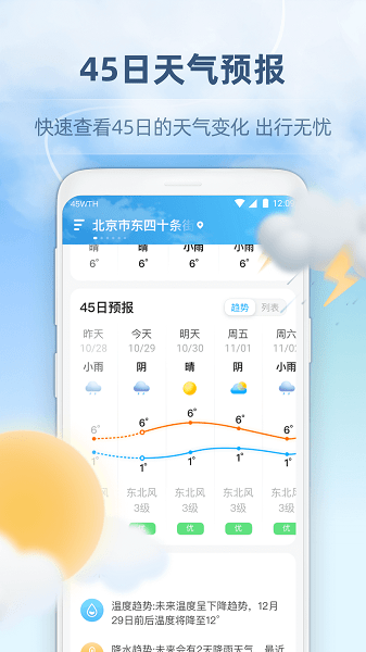 45日天气预报截图