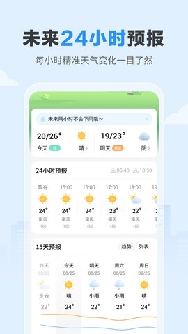 今日天气截图