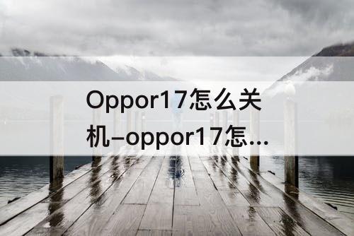 Oppor17怎么关机-oppor17怎么关机教程