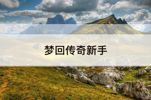 梦回传奇新手