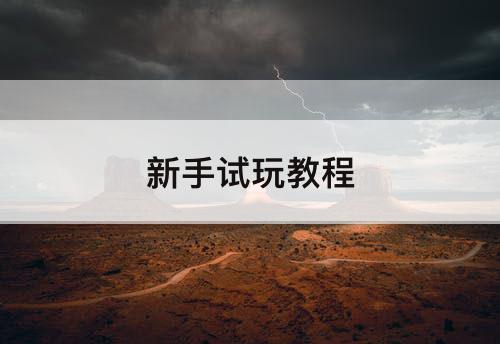 新手试玩教程