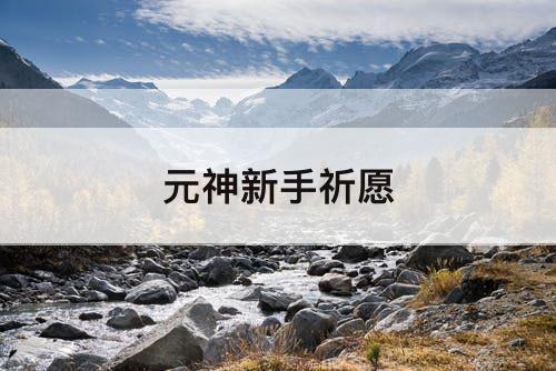 元神新手祈愿