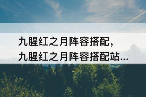 九腥红之月阵容搭配，九腥红之月阵容搭配站位