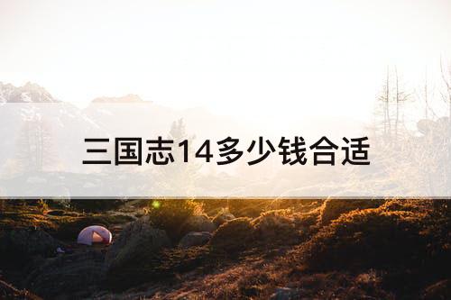 三国志14多少钱合适