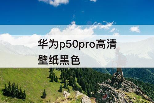 华为p50pro高清壁纸黑色