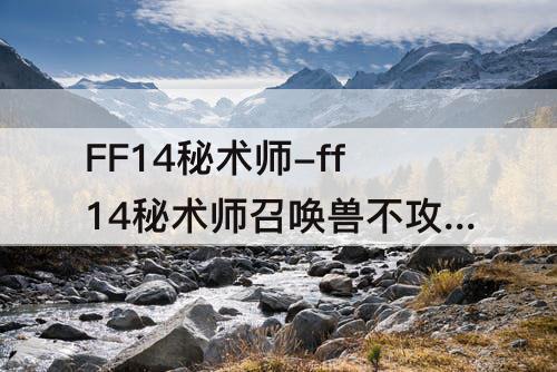 FF14秘术师-ff14秘术师召唤兽不攻击