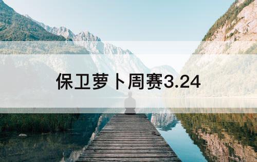 保卫萝卜周赛3.24