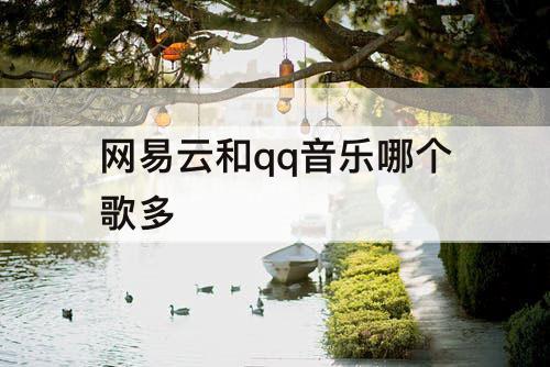 网易云和qq音乐哪个歌多