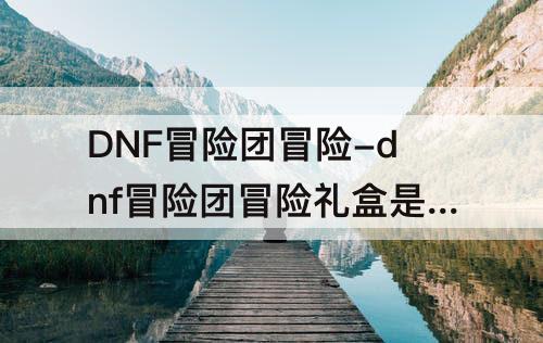 DNF冒险团冒险-dnf冒险团冒险礼盒是一套吗