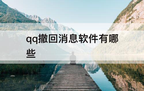 qq撤回消息软件有哪些