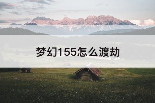 梦幻155怎么渡劫