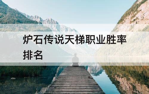 炉石传说天梯职业胜率排名