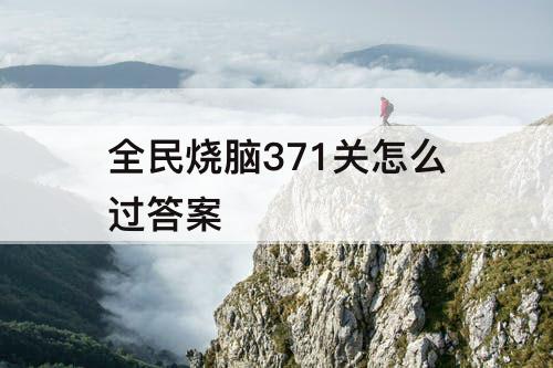 全民烧脑371关怎么过答案