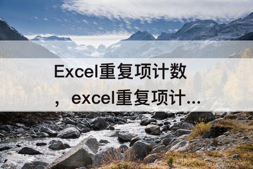 Excel重复项计数，excel重复项计数求和多个结果求和