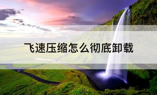 飞速压缩怎么彻底卸载