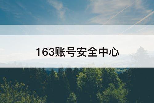 163账号安全中心