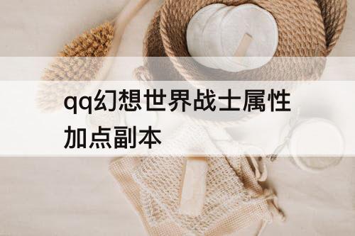 qq幻想世界战士属性加点副本