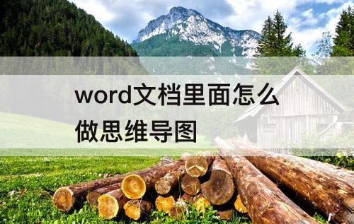 word文档里面怎么做思维导图