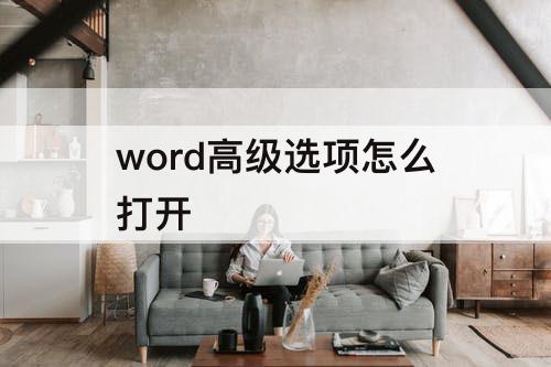 word高级选项怎么打开