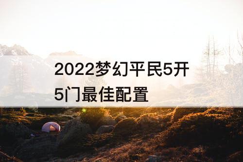 2022梦幻平民5开5门最佳配置