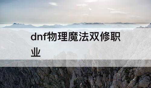dnf物理魔法双修职业