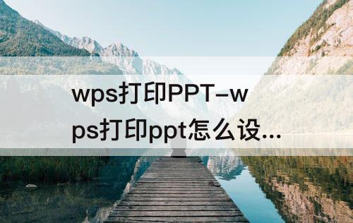wps打印PPT-wps打印ppt怎么设置能布满