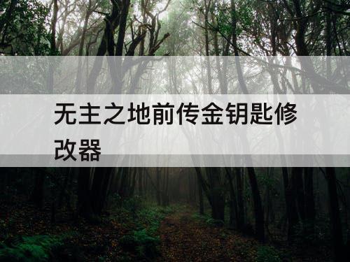 无主之地前传金钥匙修改器