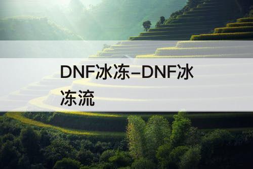 DNF冰冻-DNF冰冻流