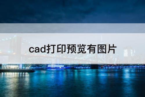 cad打印预览有图片