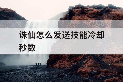 诛仙怎么发送技能冷却秒数