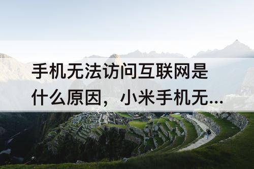 手机无法访问互联网是什么原因，小米手机无法访问互联网是什么原因