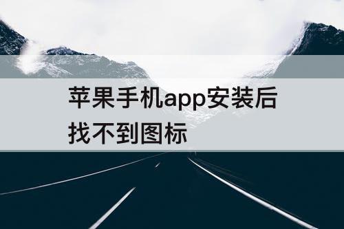 苹果手机app安装后找不到图标