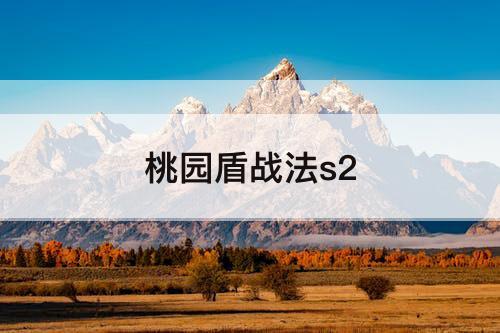 桃园盾战法s2