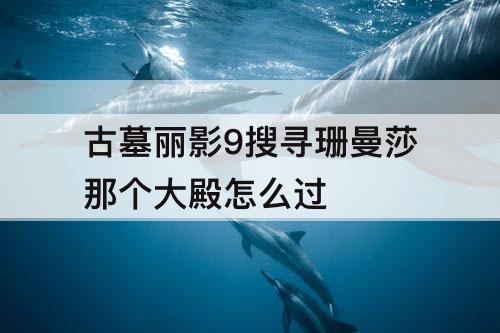 古墓丽影9搜寻珊曼莎那个大殿怎么过