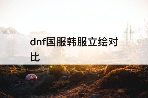 dnf国服韩服立绘对比