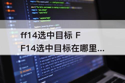 ff14选中目标 FF14选中目标在哪里设置