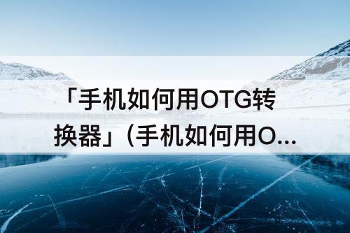 「手机如何用OTG转换器」(手机如何用OTG转换器导入视频)