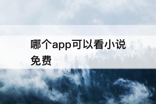 哪个app可以看小说免费