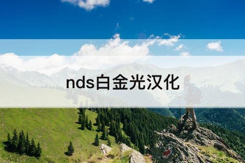 nds白金光汉化