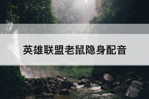 英雄联盟老鼠隐身配音