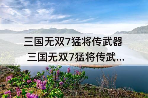三国无双7猛将传武器 三国无双7猛将传武器技能双诱