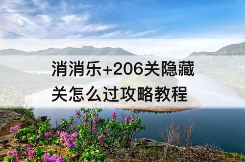 消消乐+206关隐藏关怎么过攻略教程