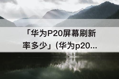 「华为P20屏幕刷新率多少」(华为p20屏幕刷新率多少hz)