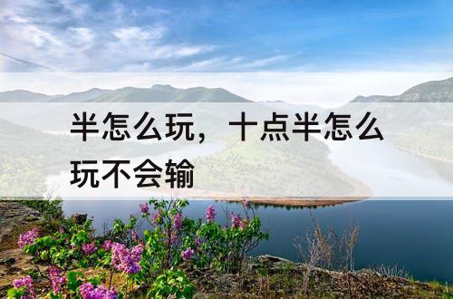 半怎么玩，十点半怎么玩不会输