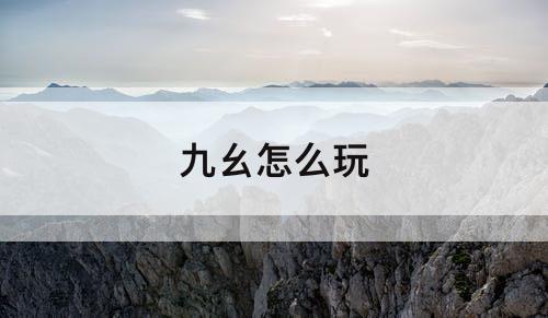 九幺怎么玩