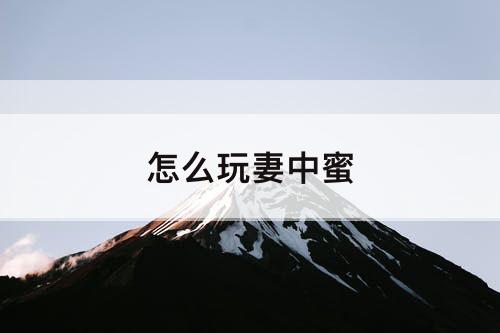 怎么玩妻中蜜
