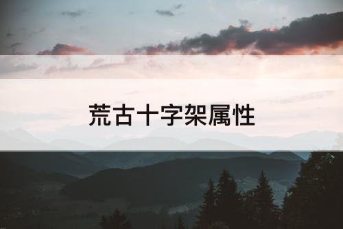 荒古十字架属性
